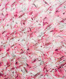 Pink abstract painting by Rachael Wotherspoon